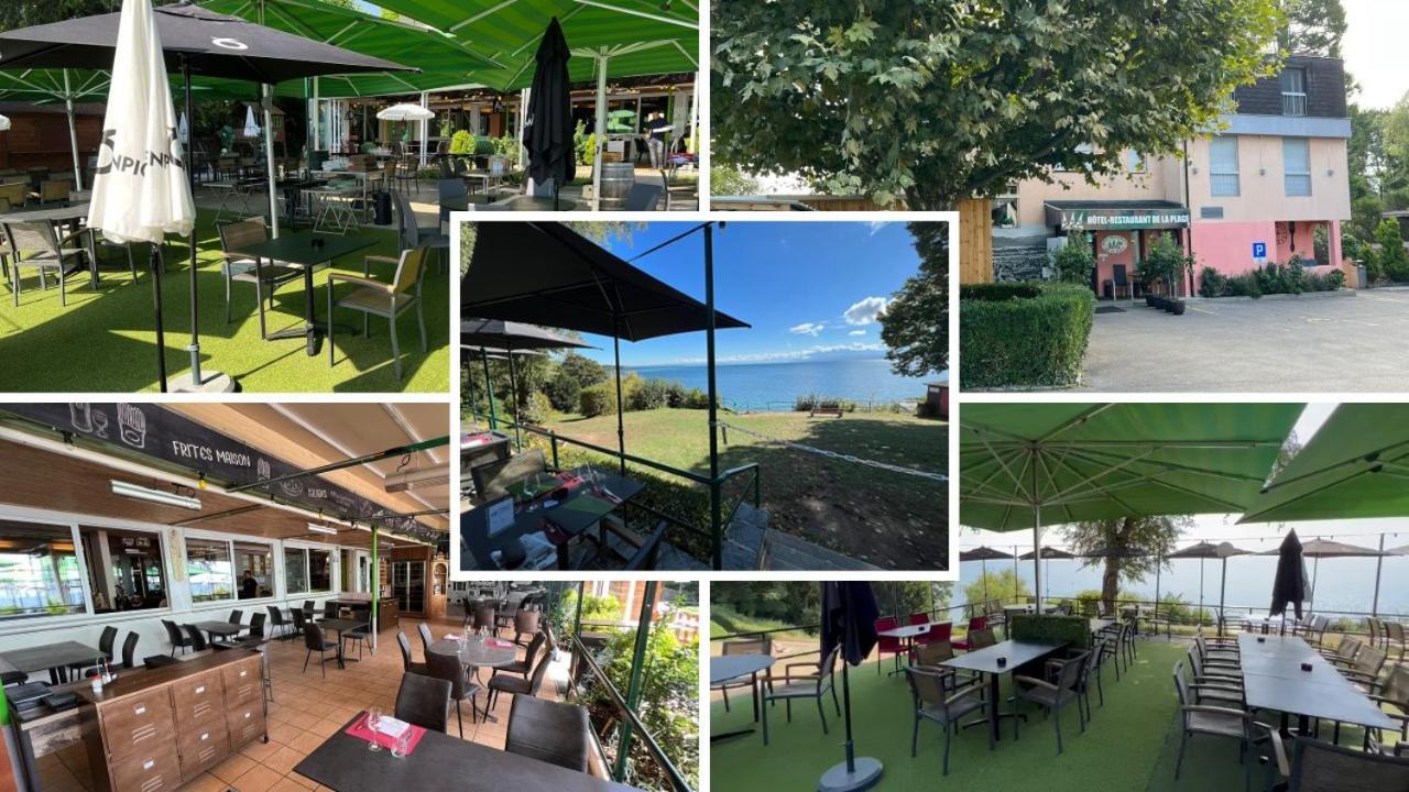 Hotel Restaurant De La Plage Gland Eksteriør bilde